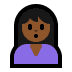 🙎🏾‍♀️ woman pouting: medium-dark skin tone display on Windows